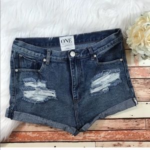 One Teaspoon x Free People Outlaw shorts
